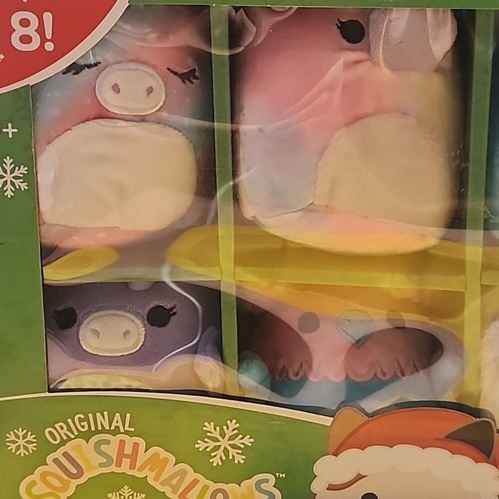 New Sealed Squishmallows 8 Pack 4 Inch Plush Ornament Set Collection Lot - Picture 5 of 6